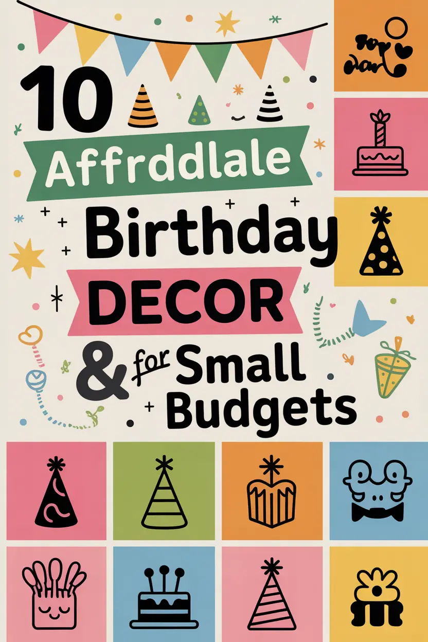 10 Affordable Birthday Decor Ideas for Small Budgets
