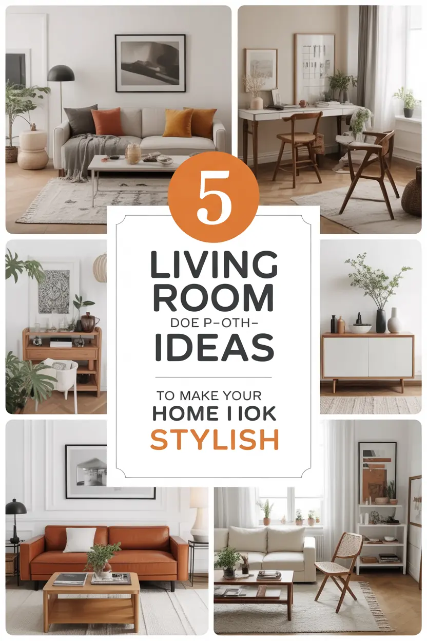 5 Living Room Decor Ideas to Make Your Home Look Stylish