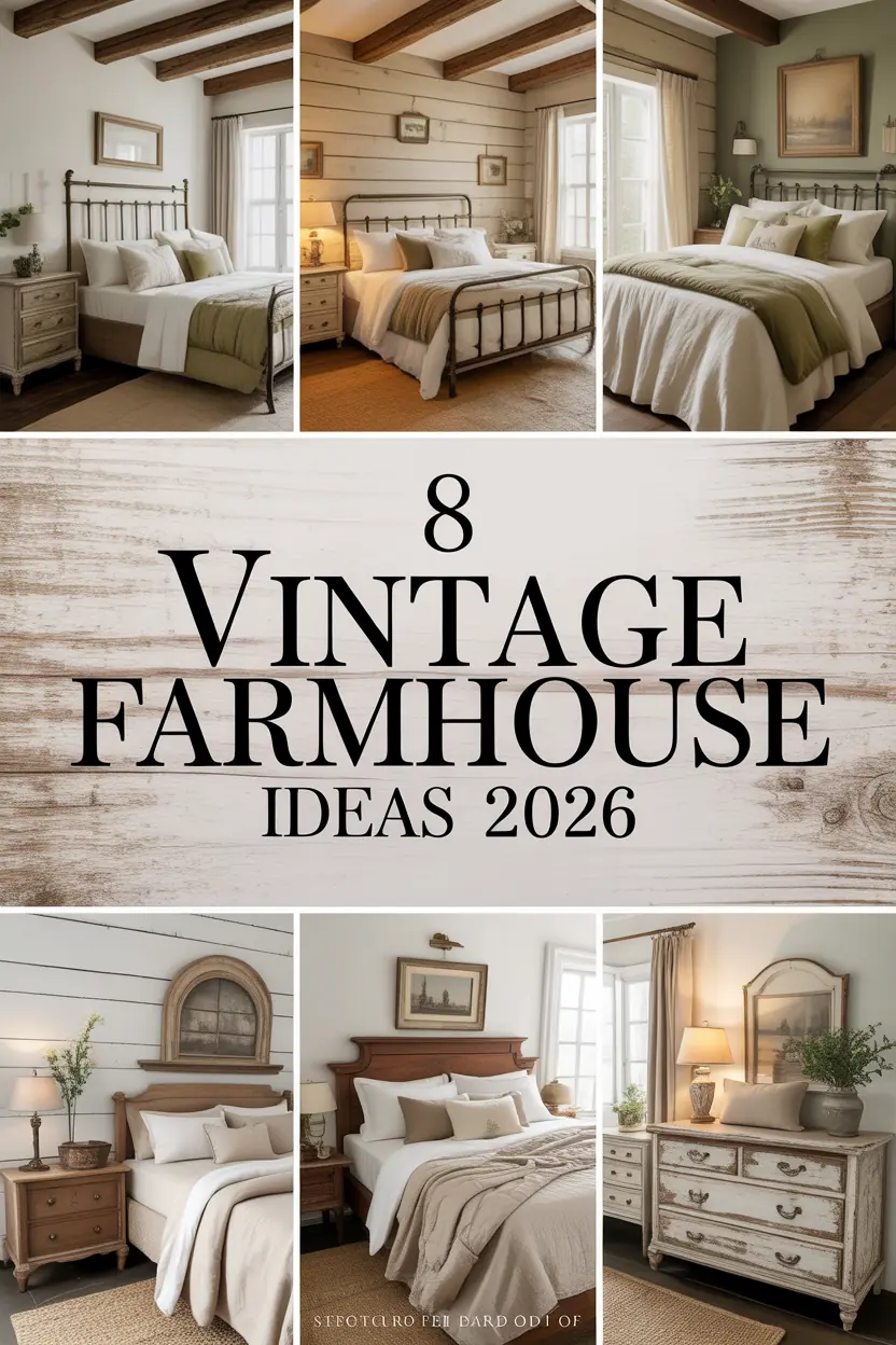 Vintage Farmhouse Bedroom Ideas 2026