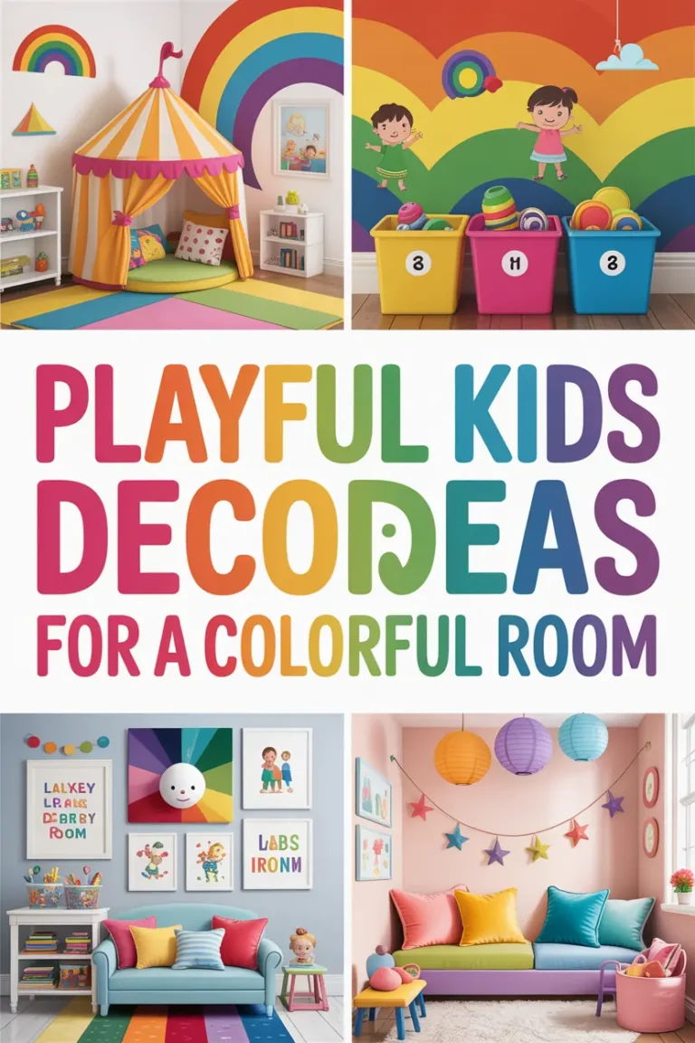 Playful Kids Decor Ideas for a Colorful Room