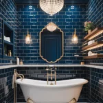 10 Creative Midnight Blue Bathroom Ideas That Shine