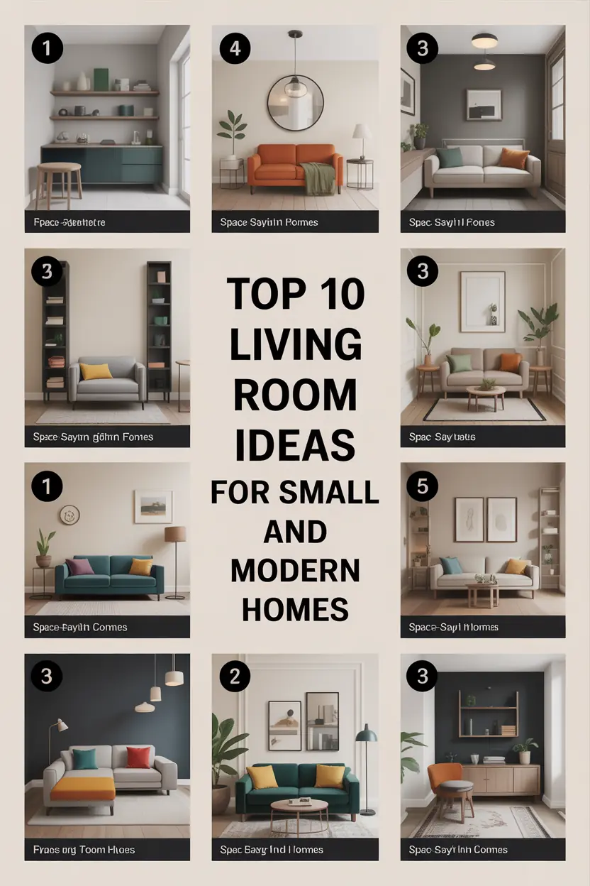 Top 10 Living Room Decor Ideas for Small and Modern Homes