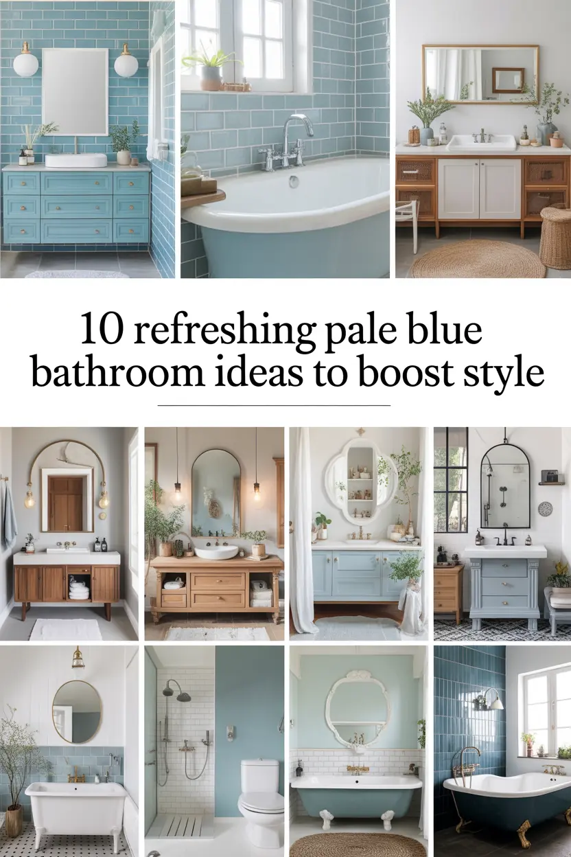 10 Refreshing Pale Blue Bathroom Ideas to Boost Style