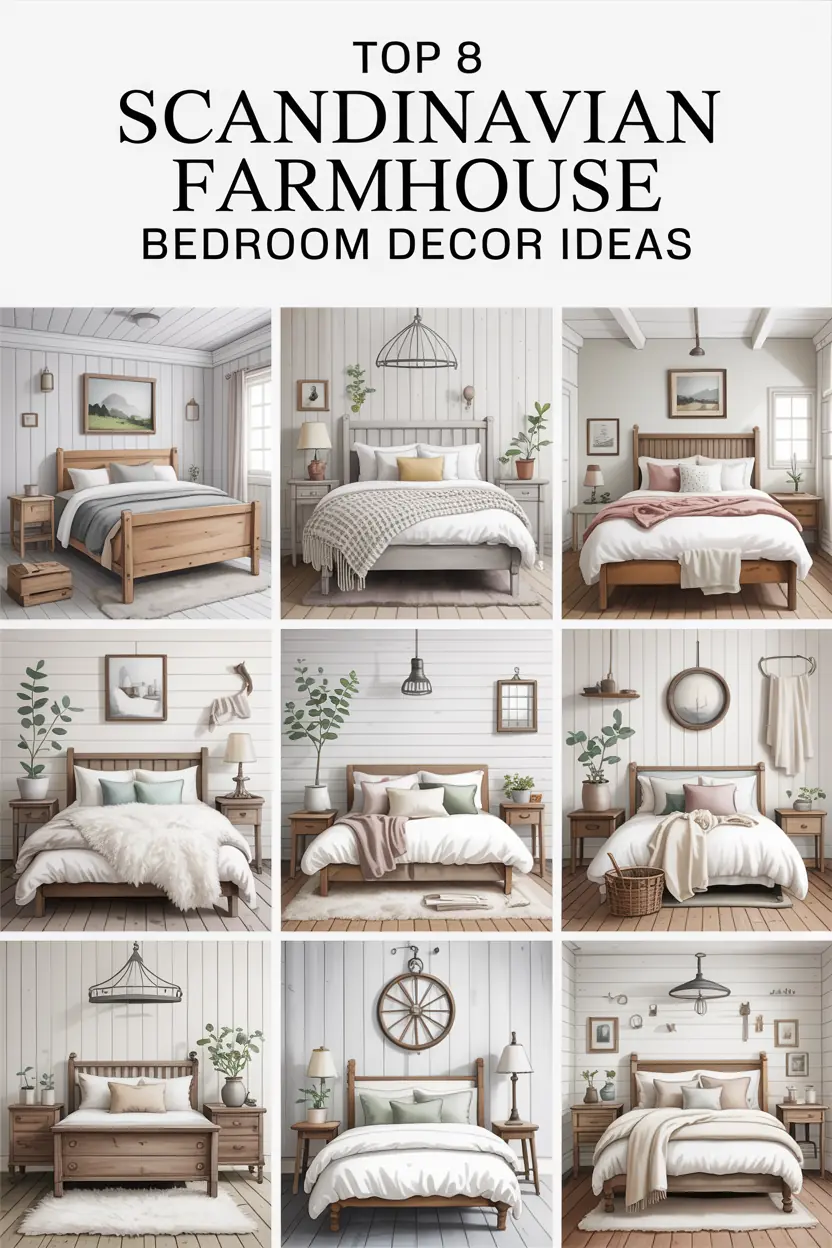 Top 8 Scandinavian Farmhouse Bedroom Decor Ideas