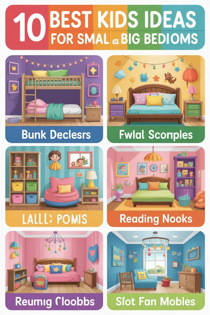 10 Best Kids Decor Ideas for Small and Big Bedrooms