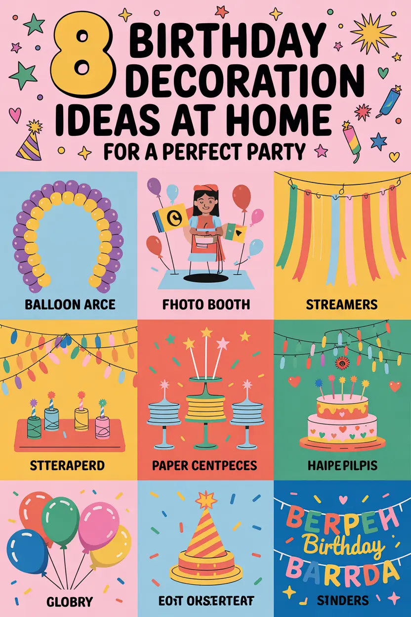 8 Birthday Decoration Ideas at Home for a Perfect Party