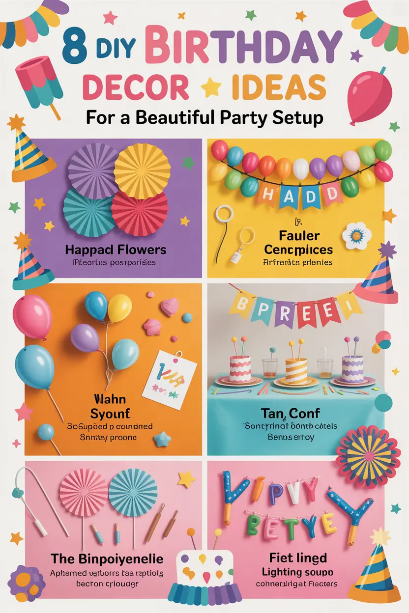 8 DIY Birthday Decor Ideas for a Beautiful Party Setup