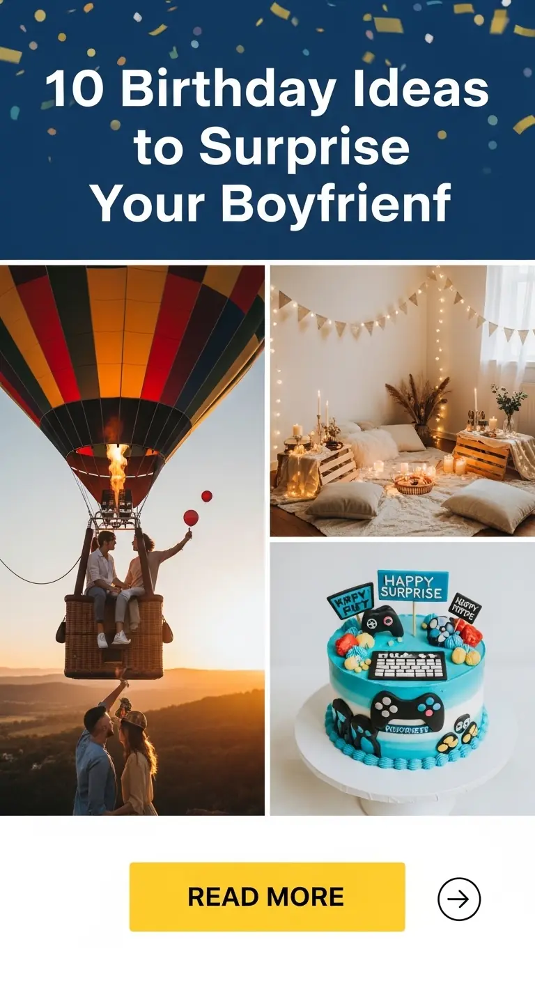 10 Birthday Ideas to Surprise Your Boyfriend