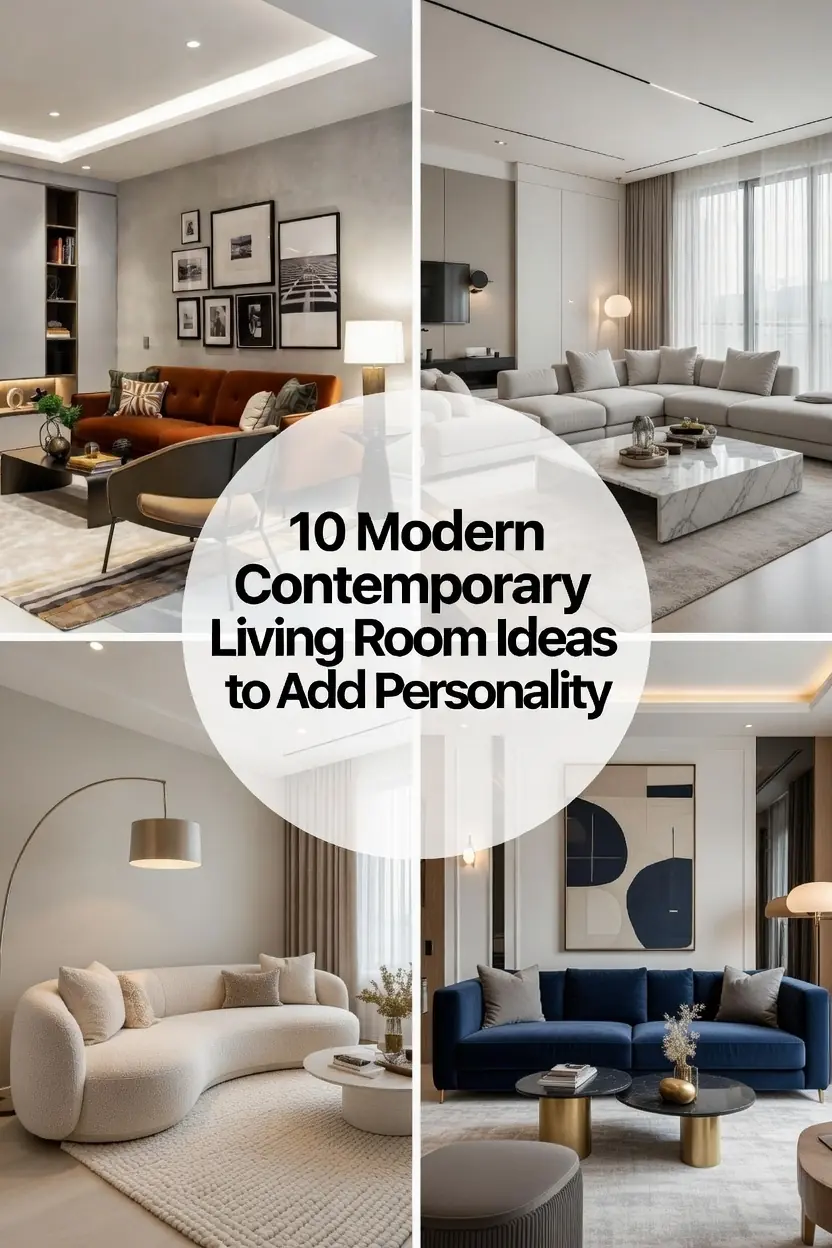 10 Modern Contemporary Living Room Ideas to Add Personality