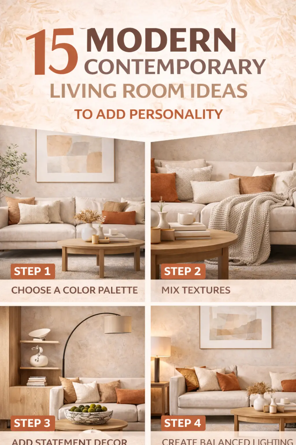 15 Modern Contemporary Living Room Ideas to Add Personality