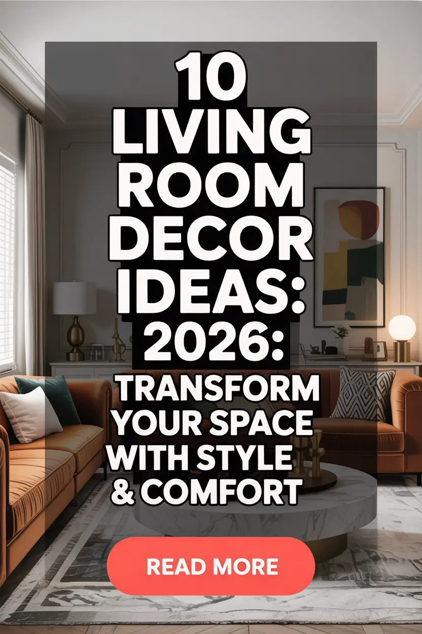 10 Living Room Decor Ideas 2026: Transform Your Space with Style & Comfort