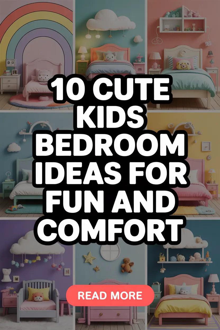 10 Cute Kids Bedroom Ideas for Fun and Comfort