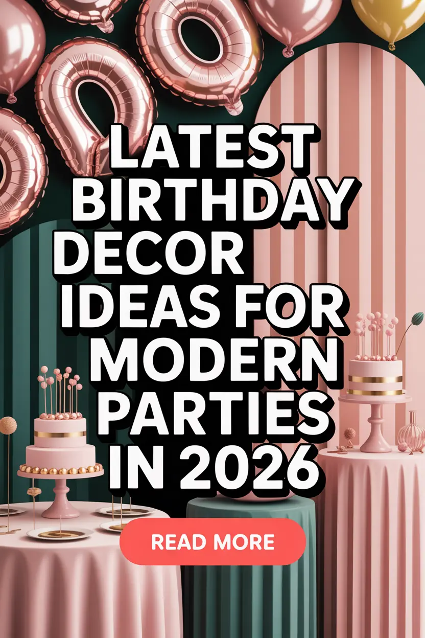 Latest Birthday Decor Ideas for Modern Parties in 2026