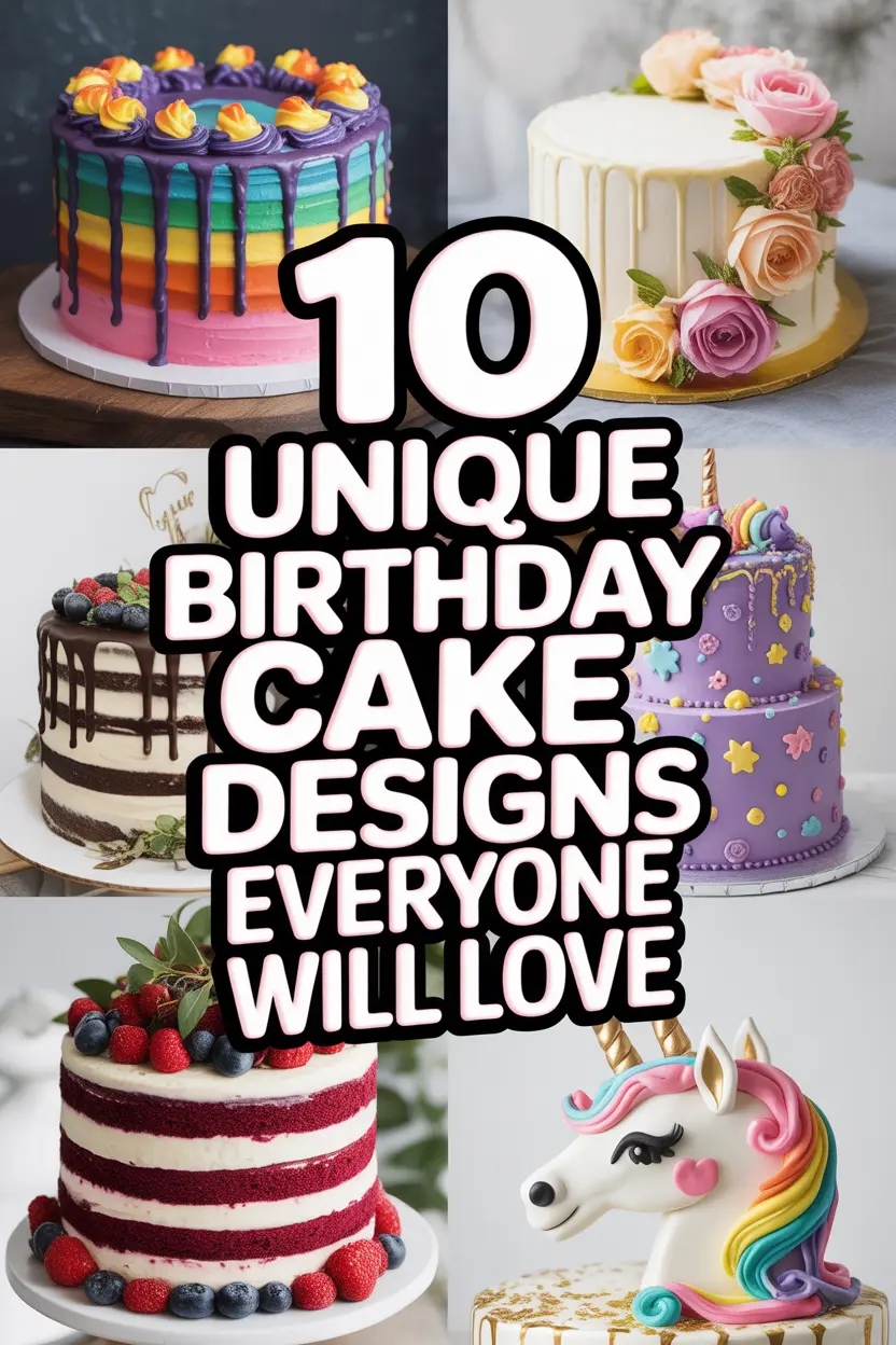 10 Unique Birthday Cake Designs Everyone Will Love