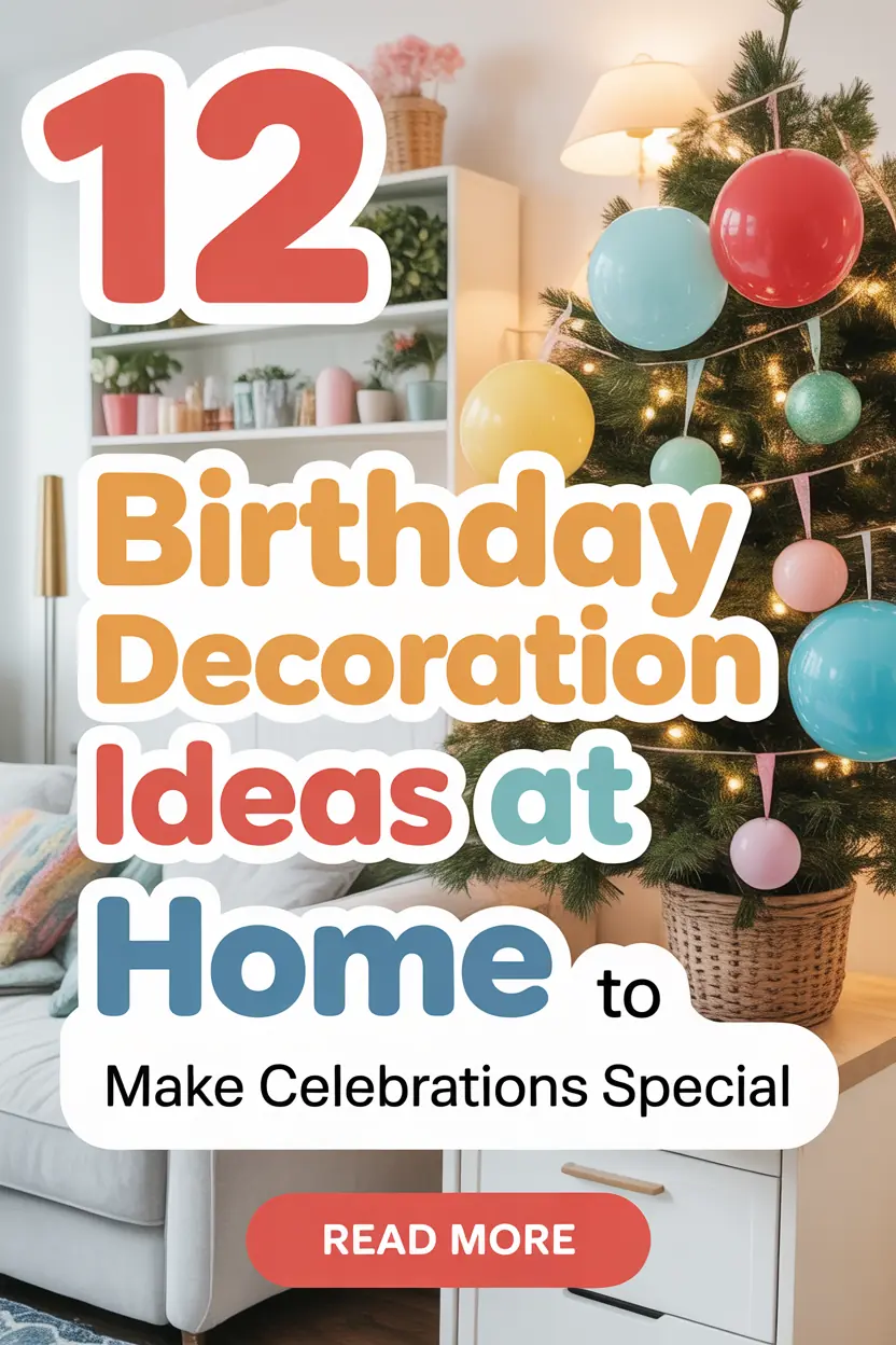 12 Birthday Decoration Ideas at Home to Make Celebrations Special
