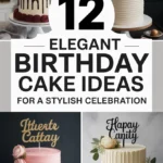 12 Elegant Birthday Cake Ideas for a Stylish Celebration