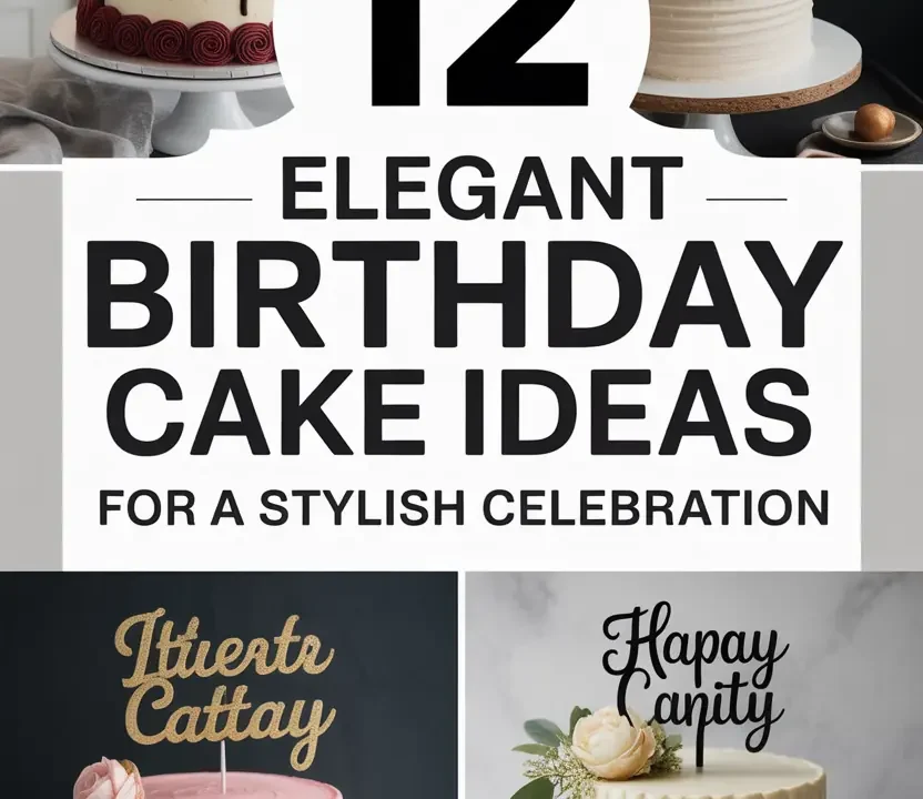 12 Elegant Birthday Cake Ideas for a Stylish Celebration