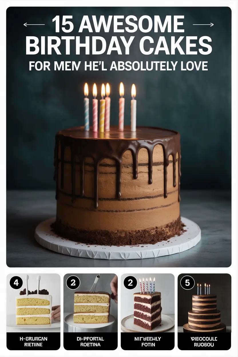 15 Awesome Birthday Cakes for Men That He’ll Absolutely Love