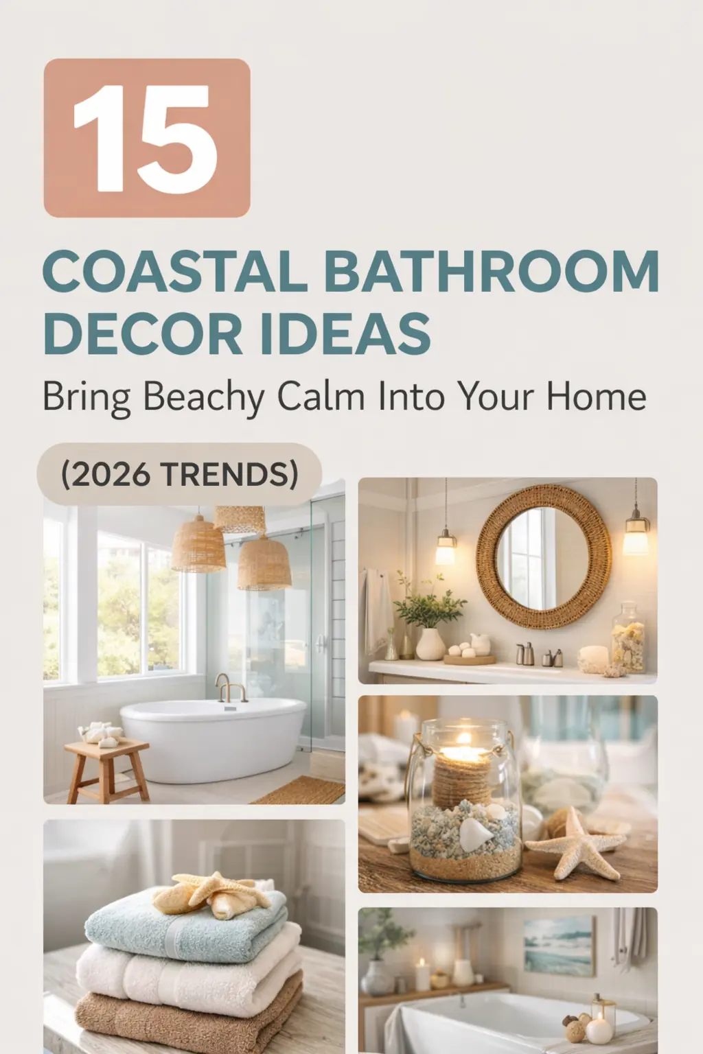 15 Coastal Bathroom Decor Ideas