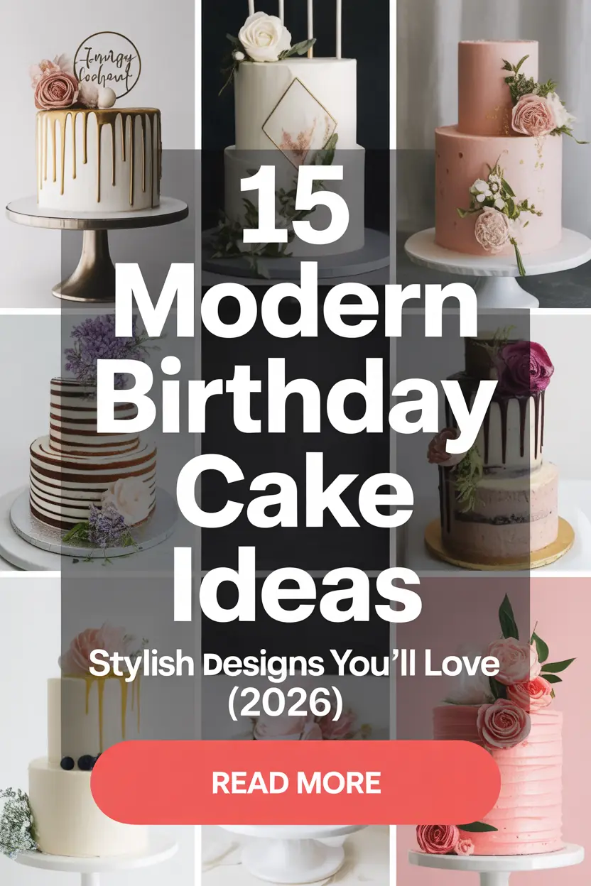 15 Modern Birthday Cake Ideas Stylish Designs You ll Love 2026 