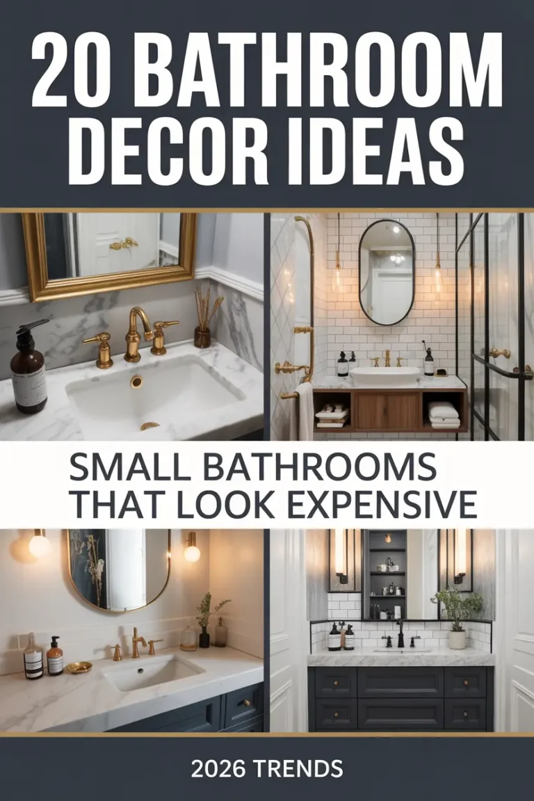 20 Bathroom Decor Ideas for Small Bathrooms That Make Your Space Look Expensive (2026 Trends)