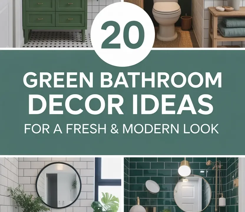 20 Green Bathroom Decor Ideas for a Fresh & Modern Look (2026)