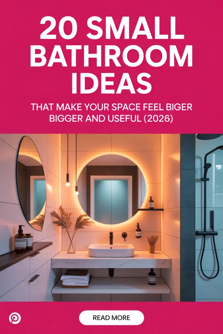 20 Small Bathroom Ideas That Make Your Space Feel Bigger and More Useful (2026)