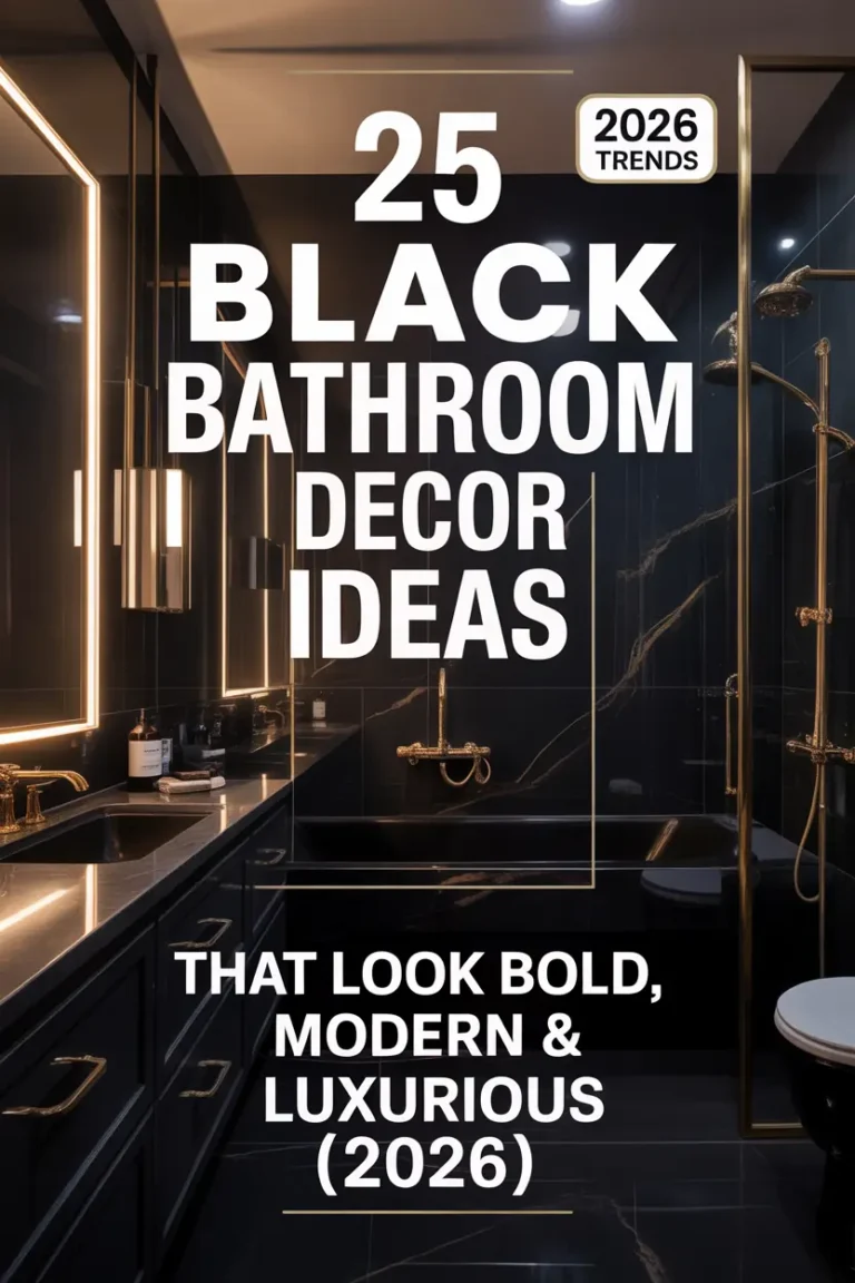 25 Black Bathroom Decor Ideas That Look Bold, Modern & Luxurious (2026)