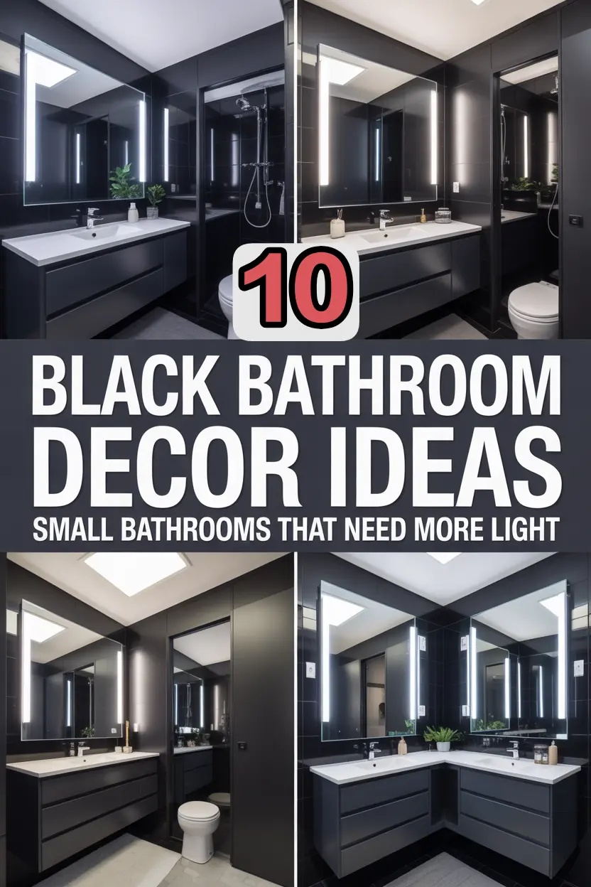 Black Bathroom Decor