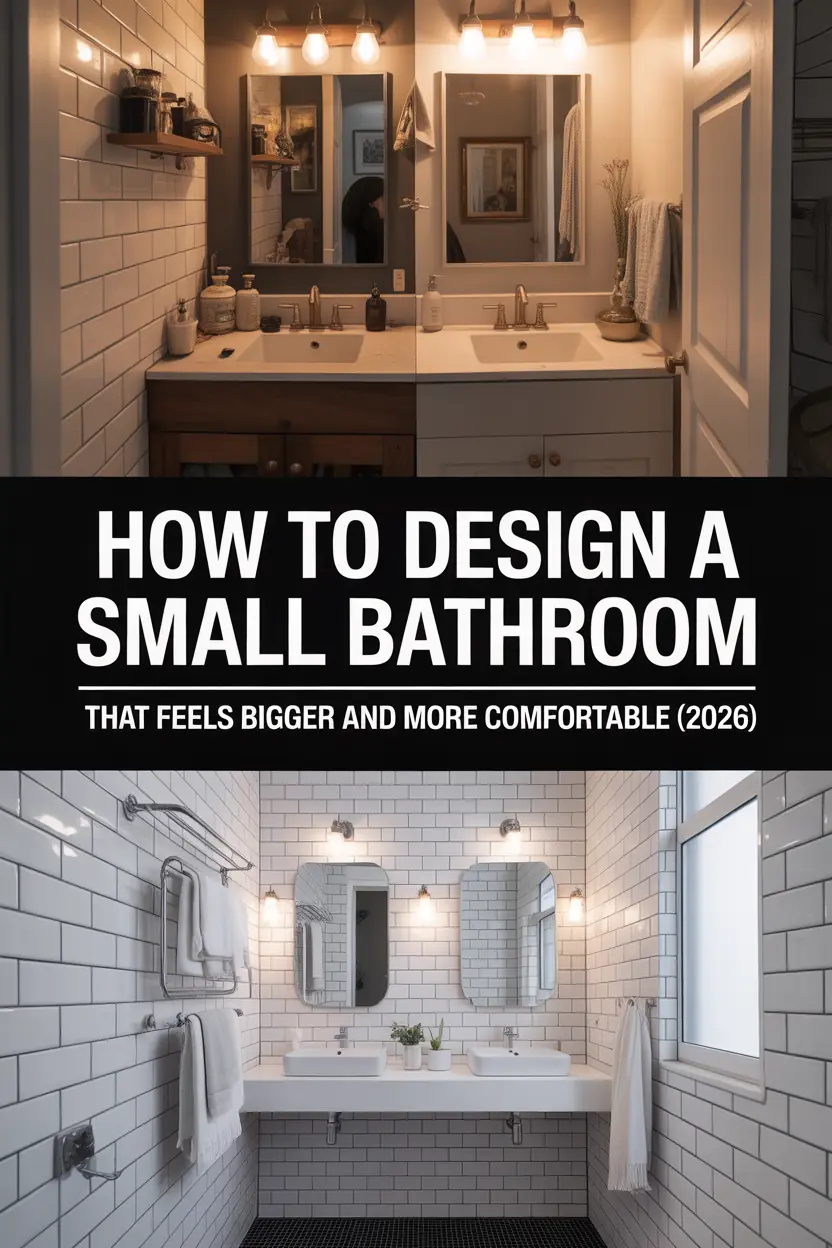 How to Design a Small Bathroom That Feels Bigger and More Comfortable (2026)