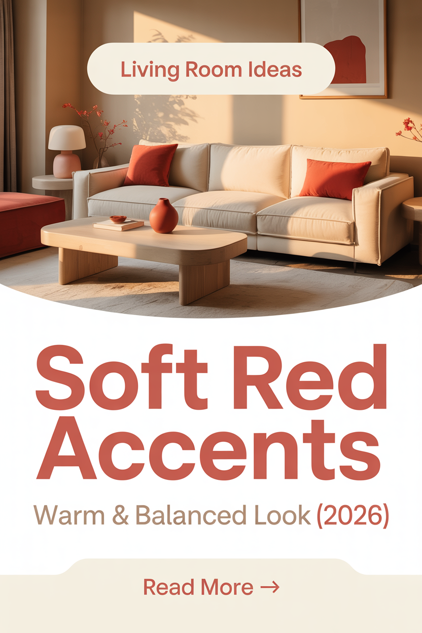 Living Room Ideas with Red Accents That Add Warmth Without Feeling Too Bold (2026)