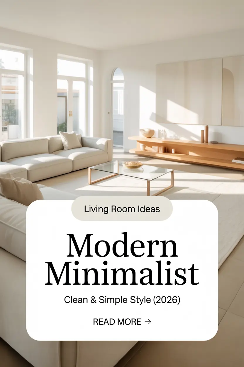 Modern Minimalist Living Room Ideas 2026