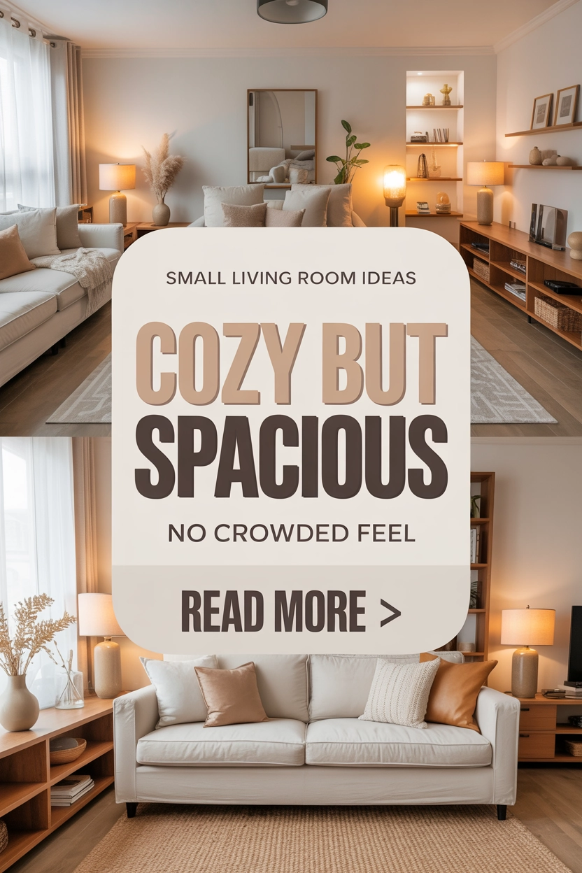 Small Living Room Ideas That Feel Cozy Without Making Your Space Feel Crowded (2026)