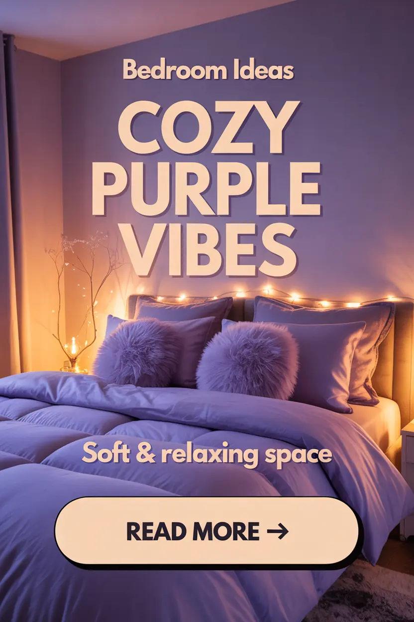 Unique Purple Bedroom Ideas That Add a Soft, Cozy Touch to Your Space