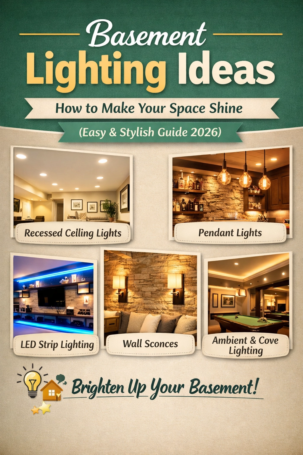 Basement Lighting Ideas: How to Make Your Space Shine (Easy & Stylish Guide 2026)