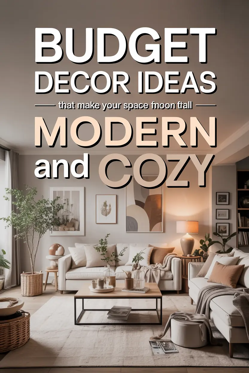 Budget Decor Ideas That Make Your Space Feel Modern and Cozy
