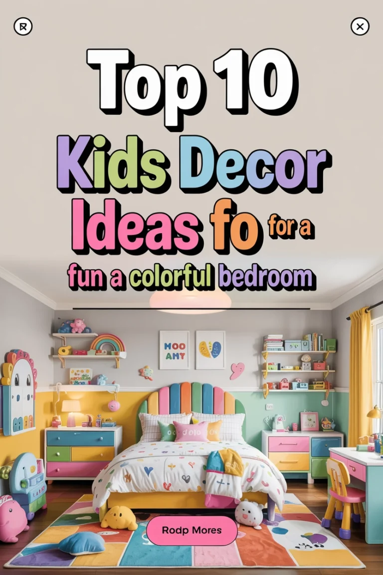 Top 10 Kids Decor Ideas for a Fun and Colorful Bedroom