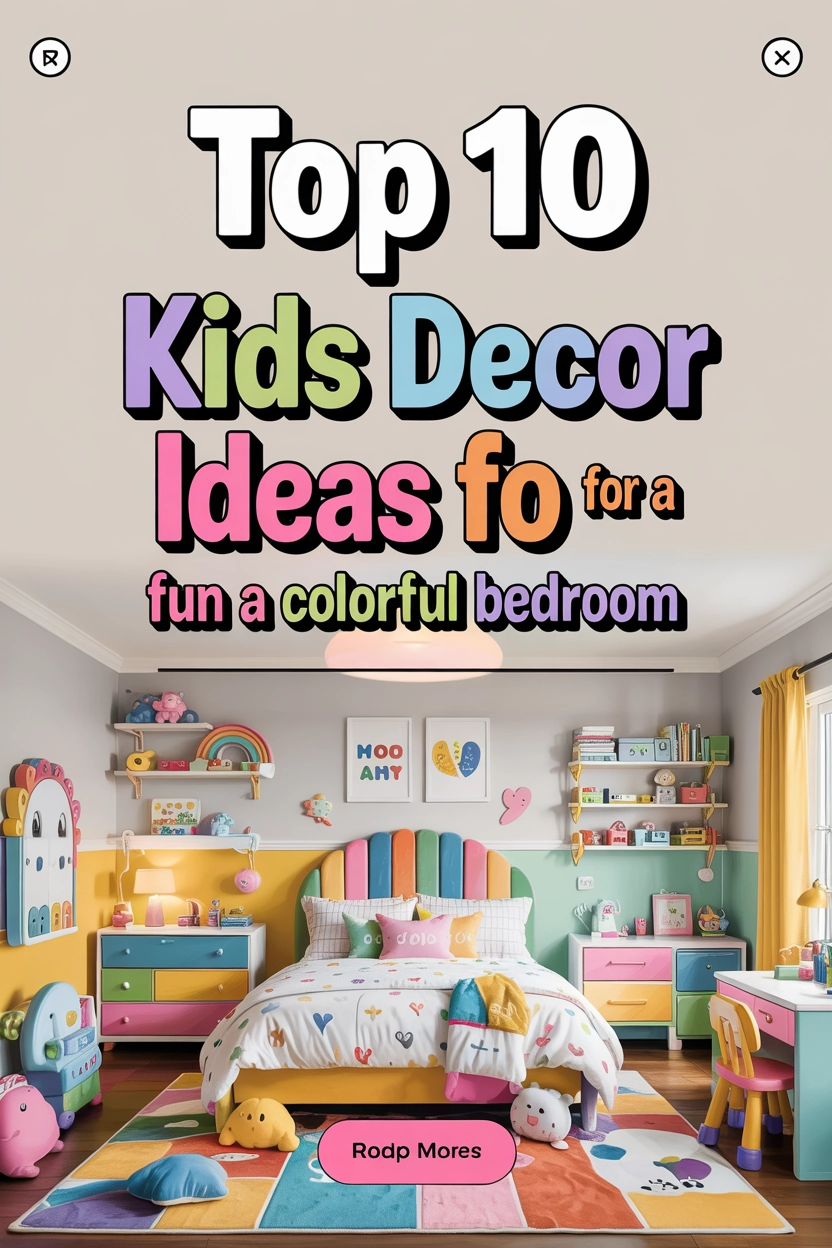 Top 10 Kids Decor Ideas for a Fun and Colorful Bedroom