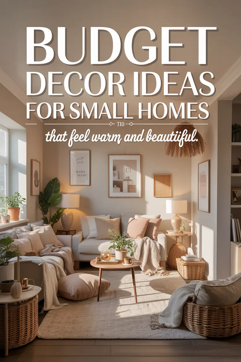 Budget Decor Ideas for Small Homes That Feel Warm and Beautiful
