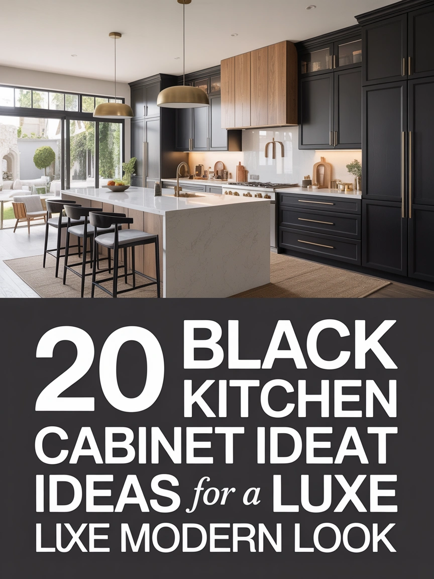 20 Black Kitchen Cabinet Ideas for a Luxe Modern Look