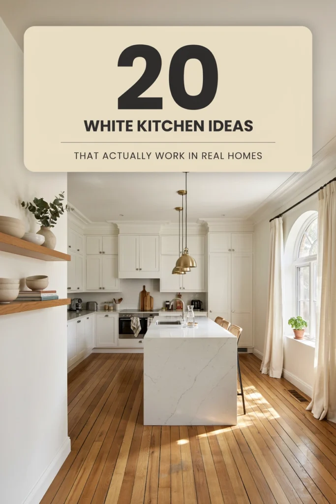 20 White Kitchen Ideas That Actually Work in Real Homes