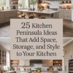 25 Kitchen Peninsula Ideas That Add Space, Storage, and Style to Your Kitchen